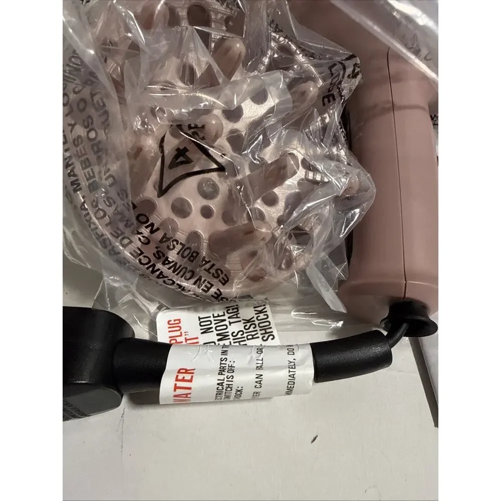 Ionic Tourmaline Retractable Cord Hair Blow Dryer With Attachments